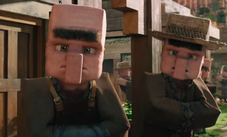 Villager Villager Minecraft Movie همه را خزنده می کند Villager Villager Minecraft Movie همه را خزنده می کند