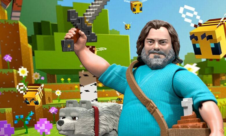خط رسمی اسباب بازی فیلم Minecraft شامل چندین چهره اکشن جک سیاه است خط رسمی اسباب بازی فیلم Minecraft شامل چندین چهره اکشن جک سیاه است