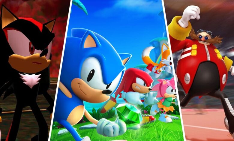 چند شخصیت در سری Sonic the Hedgehog وجود دارد؟