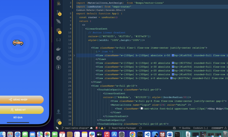 ✨ [17] - 🔥 یک صفحه نمایش چلپ چلوپ سفارشی را در نمایشگاه React Native 🚀 ایجاد کنید | اثر شیب