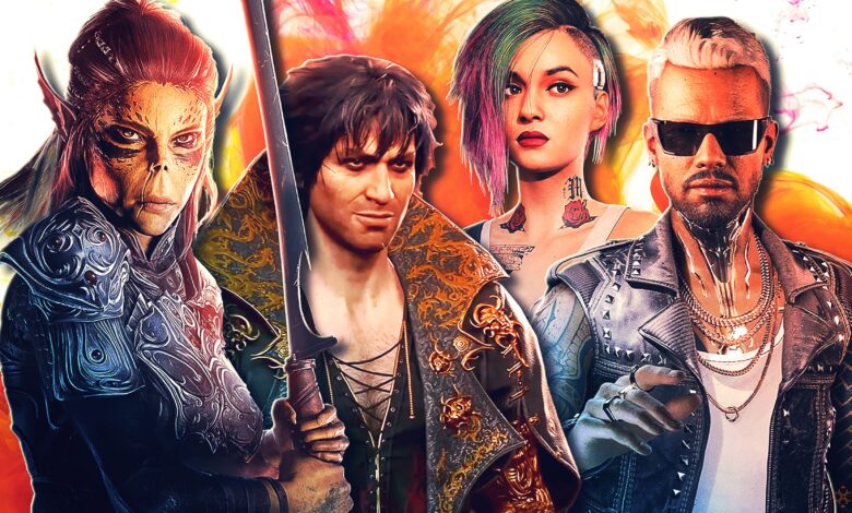 Cyberpunk 2077 و Baldur's Gate 3 دو آینده را برای همراهان RPG نشان می دهد Cyberpunk 2077 و Baldur's Gate 3 دو آینده را برای همراهان RPG نشان می دهد