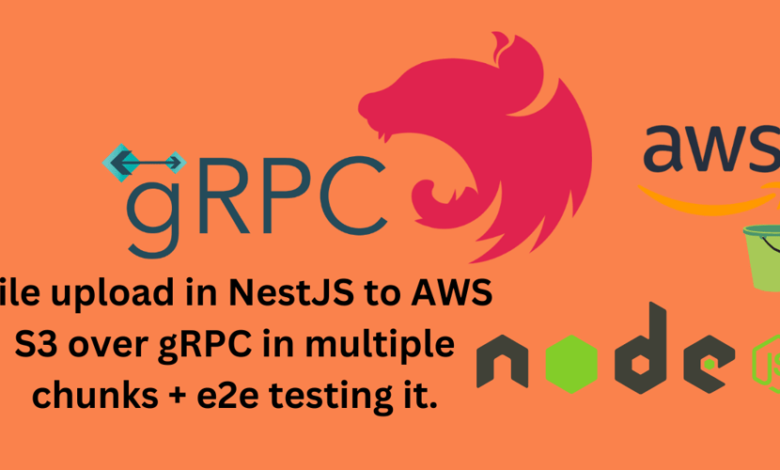 Nestjs + AWS S3 + آپلود فایل چندتایی + تست GRPC + E2E