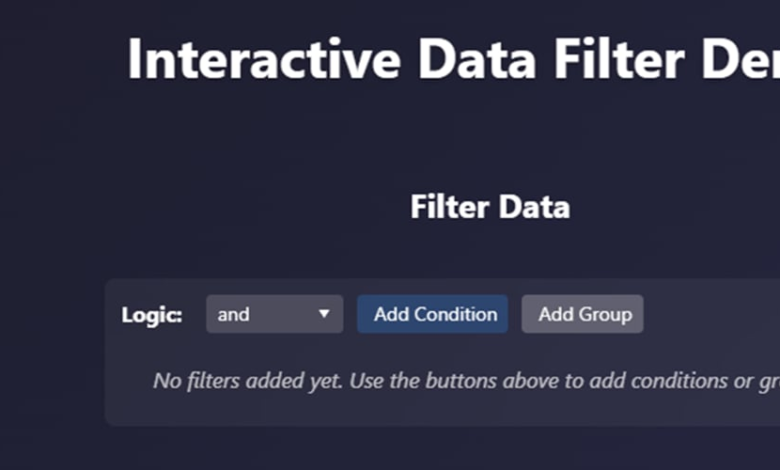 ساختن یک سازنده فیلتر پویا برای واکنش با Kendoreact و FilterWeave