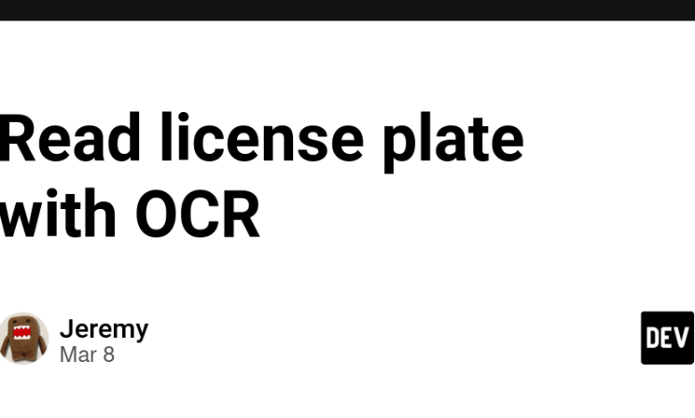 پلاک را با OCR بخوانید پلاک را با OCR بخوانید