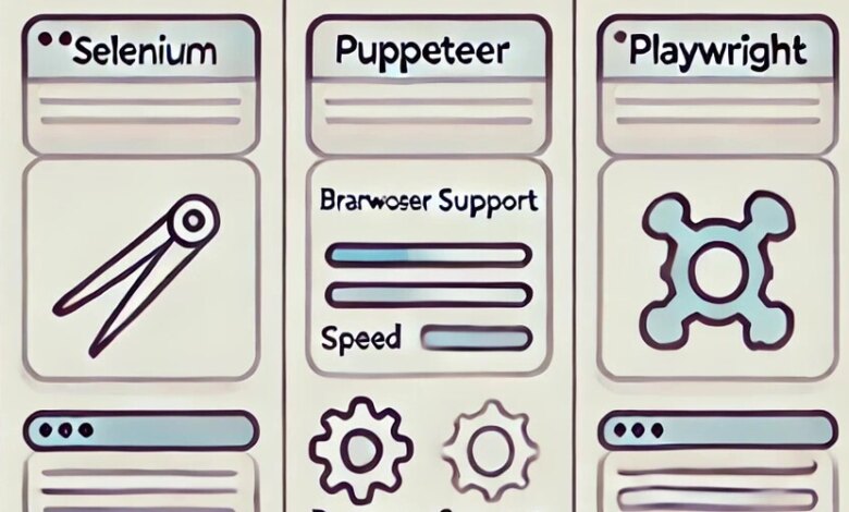 Selenium vs Puppeteer vs Playwright: انتخاب ابزار مناسب برای اتوماسیون وب Selenium vs Puppeteer vs Playwright: انتخاب ابزار مناسب برای اتوماسیون وب