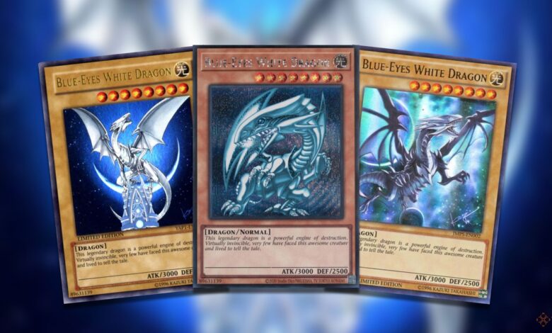 گرانترین کارتهای اژدها سفید چشم آبی در Yu-Gi-OH! TCG