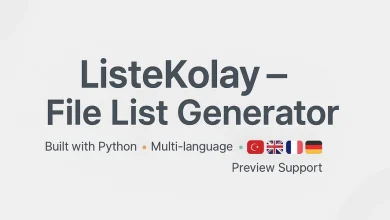 Listekolay – EasyLister: لیست های فایل مفصلی را از هر پوشه تولید کنید