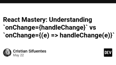 React Mastery: درک `onChange = {HandleChange}` vs `onchange = {(e) => handlechange (e)}`