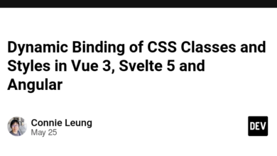 اتصال پویا از کلاس ها و سبک های CSS در Vue 3 ، Svelte 5 و Angular