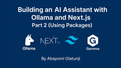 ساختن یک دستیار هوش مصنوعی با Ollama و Next.js – قسمت 2 (با استفاده از بسته ها)