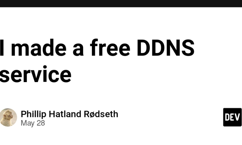 من یک سرویس DDNS رایگان ساختم من یک سرویس DDNS رایگان ساختم
