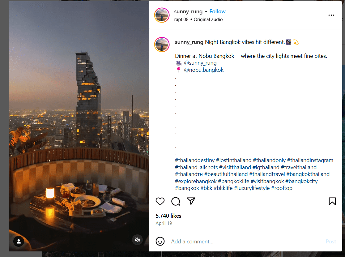 پست مرتبط با سفر و گردشگری در اینستاگرام