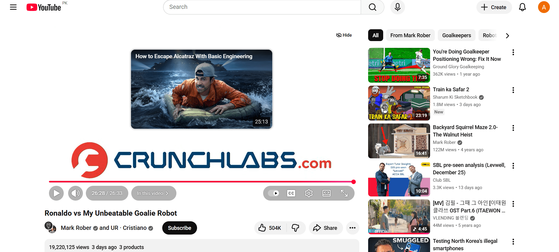 چگونه کانال یوتیوب را در سال 2026 رشد دهیم (با مثال های واقعی) 9 صفحه پایانی در ویدیوی YouTube Mark Rober