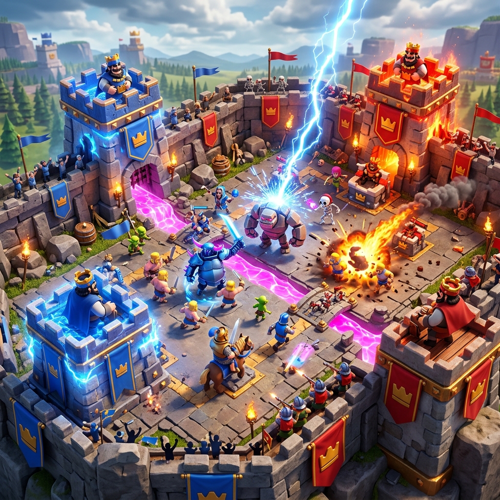 بهترین دک های کلش رویال ۲۰۲۶ (Clash Royale Best Decks): ترکیب‌های متا 2v2 و نردبان تورنمنت