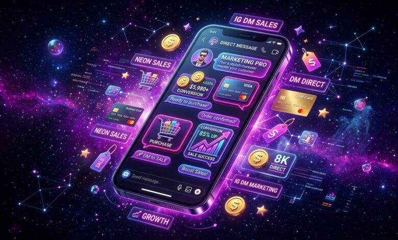 آموزش فروش در دایرکت اینستاگرام و سناریوهای بستن فروش ۲۰۲۶ (DM Sales Guide)