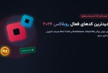 جدیدترین کدهای فعال روبلاکس ۲۰۲۶؛ کدهای رایگان Brookhaven، Adopt Me و Blox Fruits