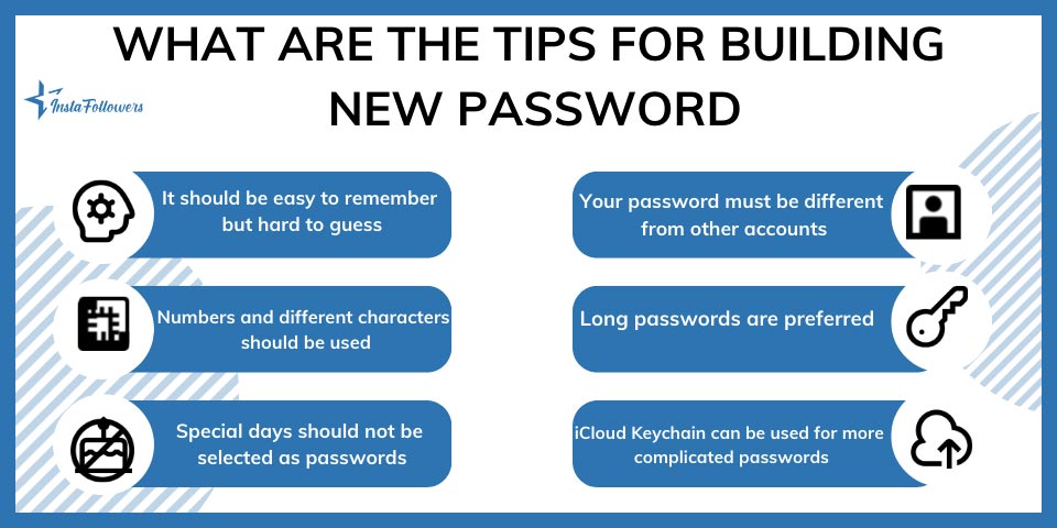 چه نکاتی برای ساخت رمز عبور جدید وجود دارد