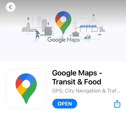 برنامه نقشه گوگل